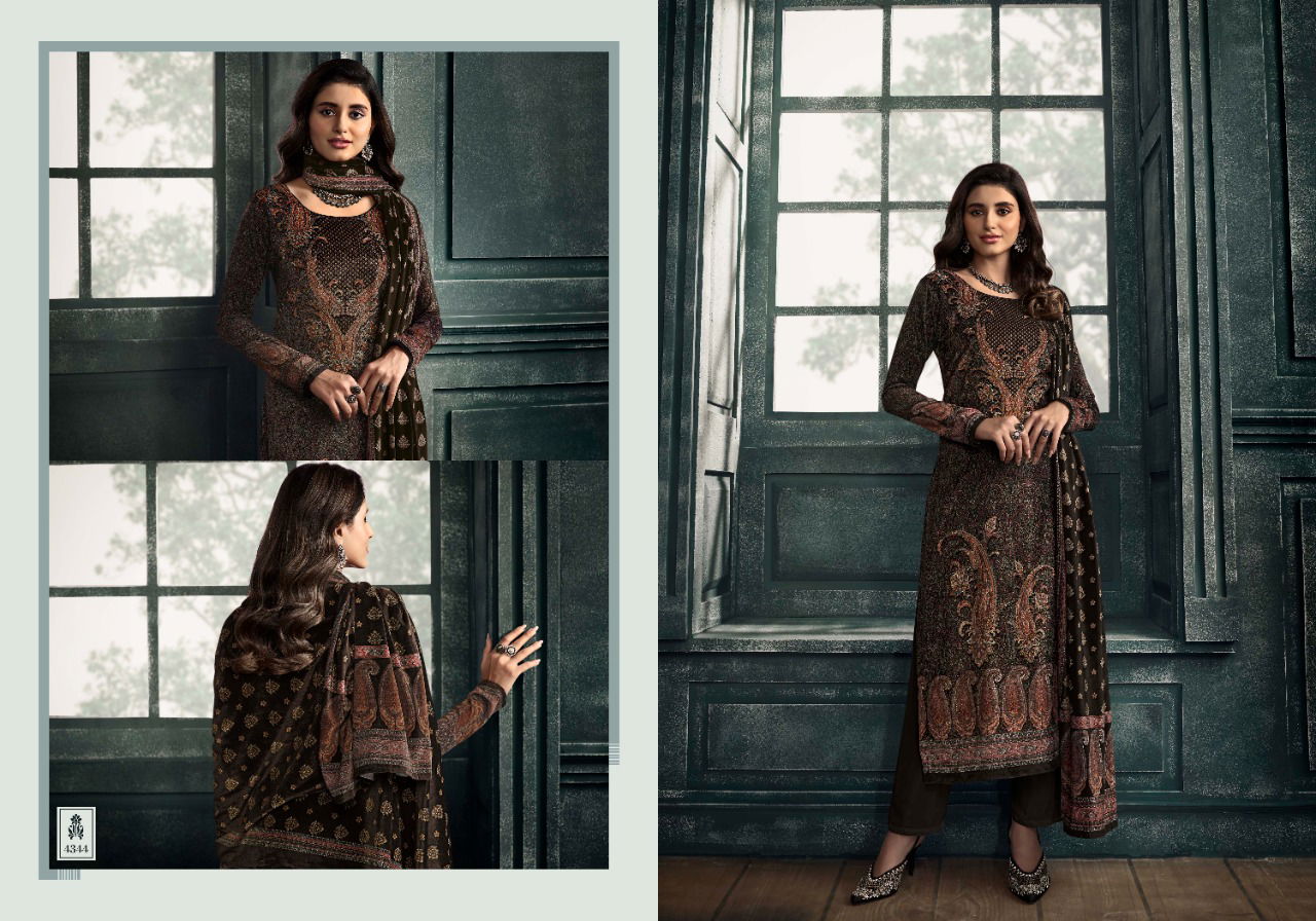 Zisa Charmy Aarzoo New Fancy Exclusive Winter Wear Velevt Dress Material Collection